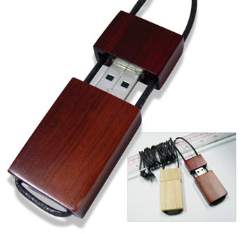 تصویر  ك.هـ W003 محرك أقراص فلاش USB مع غلاف خشبي
