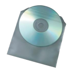Imagem de CD impresso e impresso + Saco de plástico transparente com capa e etiqueta de proteção