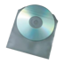 Imagem de CD impresso e impresso + Saco de plástico transparente com capa e etiqueta de proteção