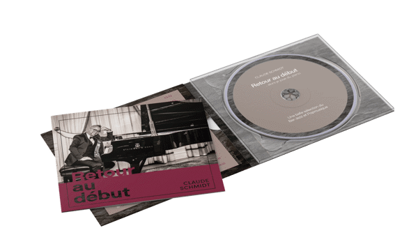 εικόνα του CD αντιγραφή (Pressung) με εκτύπωση ετικέτας, συσκευασία και έντυπο υλικό