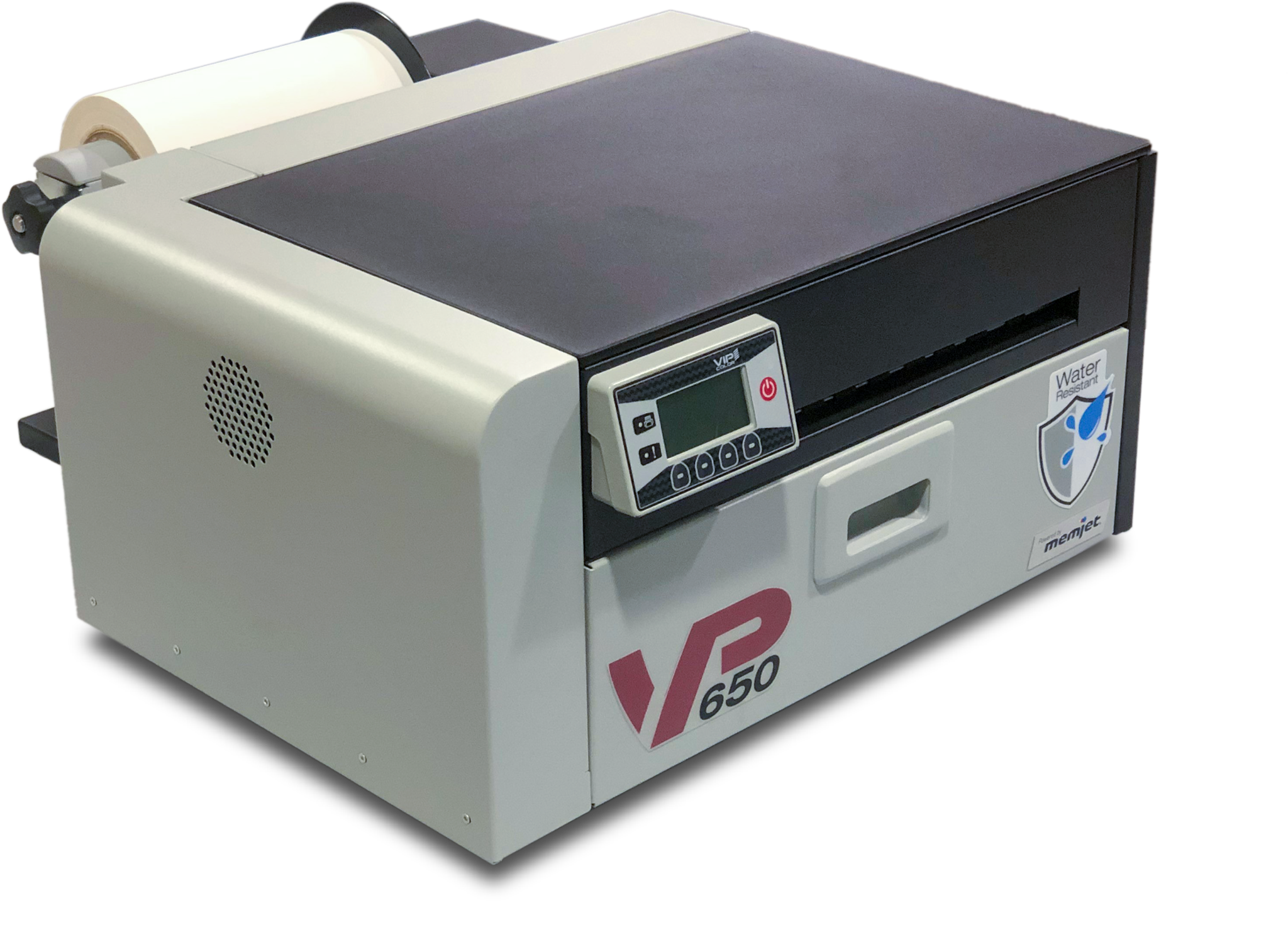 Afbeelding van VIP COLOR VP650 Label Printer incl. externe afroller, printkop en inktset