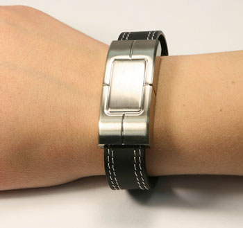 Picture of KH L008 Läderarmband med USB-minne