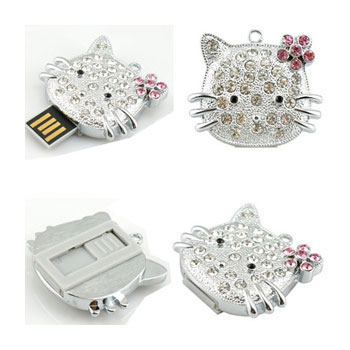 Bild von KH J006 Hello Kitty USB-Stick mit Strasssteinchen