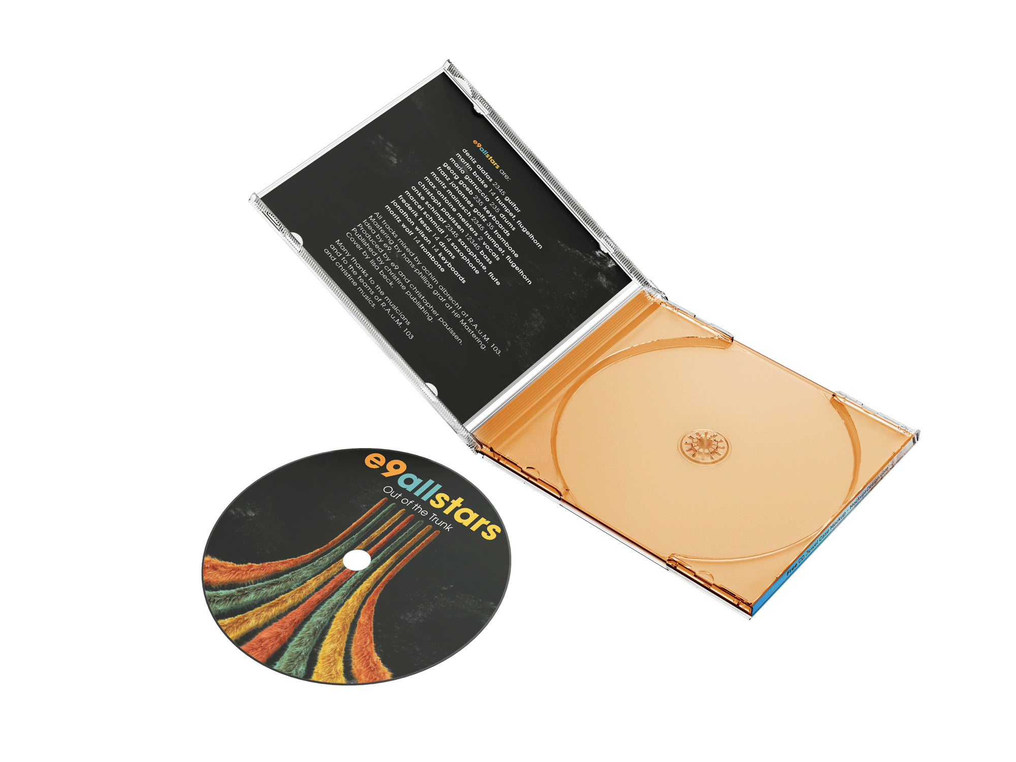 εικόνα του CD - αντιγραφή και εκτύπωση + Jewel θήκη με τετράπλευρο φυλλάδιο και Inlay