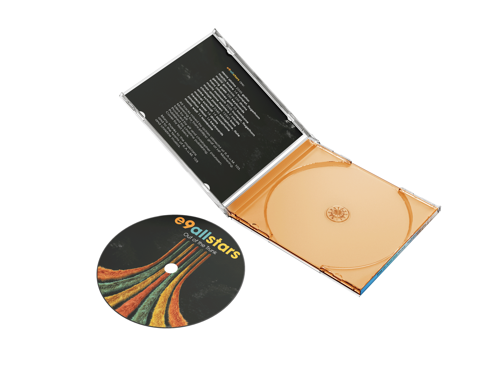 Bild von CD - Kopieren und Bedrucken + Jewel Case mit 4-seitigem Booklet und Inlay